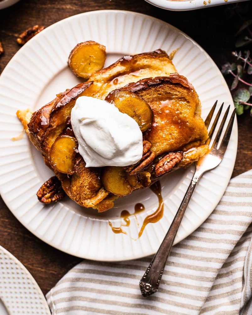 Hungarian Kalács French Toast with Banana & Mascarpone